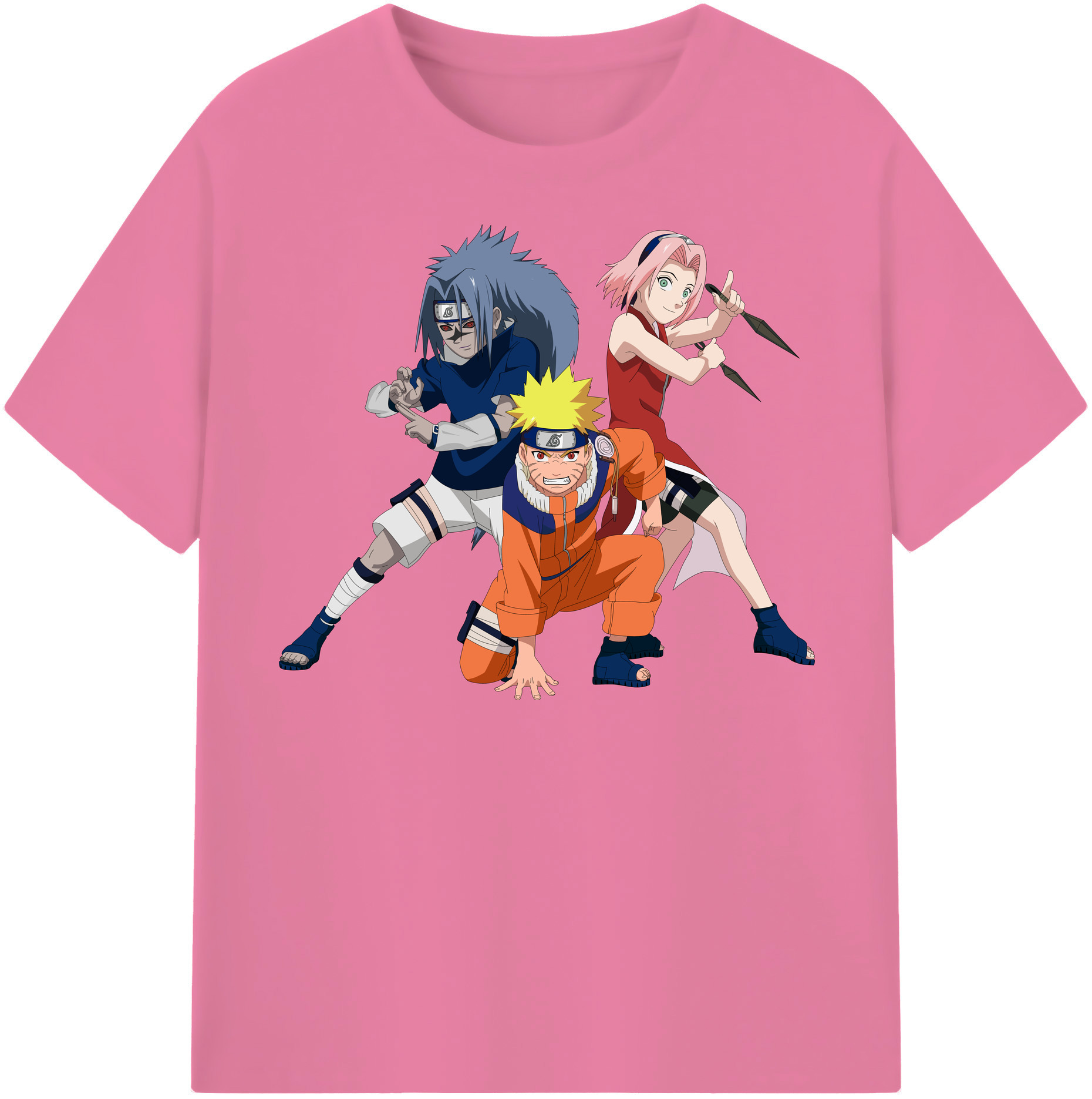 （画像用） NARUTO -ナルト- うずまき ナルト Uzumaki Naruto 綿100％半袖Tシャツ（フロントプリント）